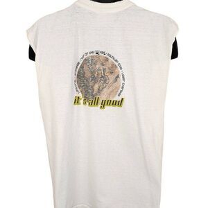 Vintage Mountain Biking T Shirt Mens Size Large White Y2K Winter Park Colorado